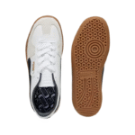 PUMA Palermo Leather Trainers in White & Black - Image 4