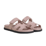 Hermes Chypre Sandal - Pink Suede - Image 2