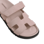 Hermes Chypre Sandal - Pink Suede - Image 5