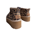 UGG Classic Ultra Mini Platform boots leopard print cow hair upper - Image 5