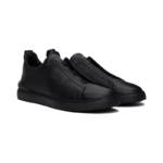 Zegna Deerskin Leather Triple Stitch All Black - Image 3