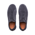 Zegna Triple Stitch Sneakers Blue Suede - Image 4