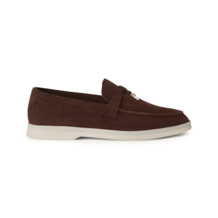 Loro Piana Summer Charms Walk Loafers Chocolate Brown