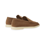 Loro Piana Summer Walk Suede Loafers Rich Brown - Image 3