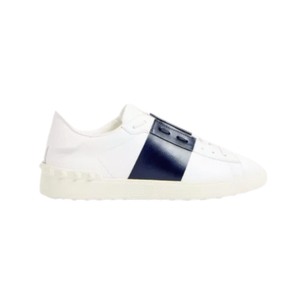 Valentino Garavani Rockstud Untitled White Navy calfskin leathe